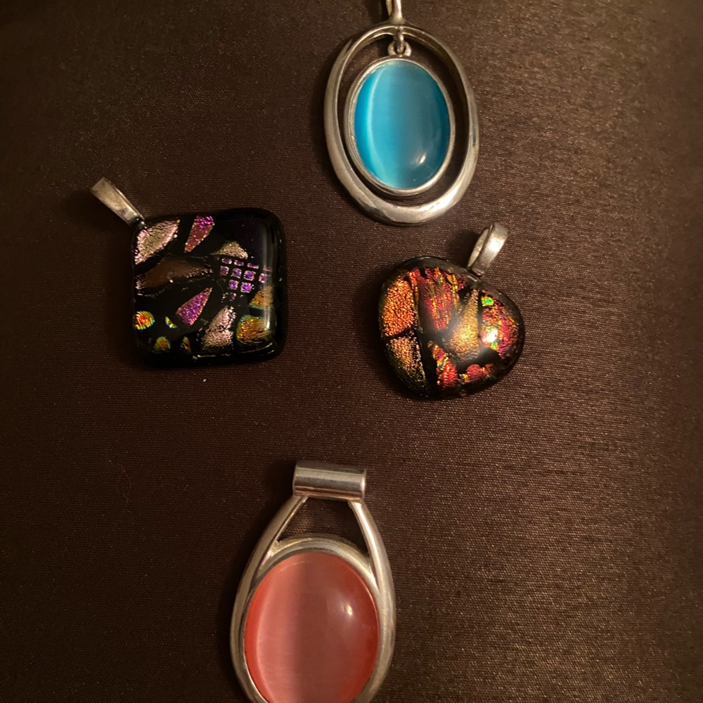 Colorful Glass Pendant Set - Picture 2 of 2
